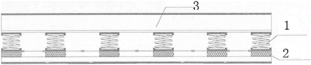 Combined type vibration isolating device used for transformer