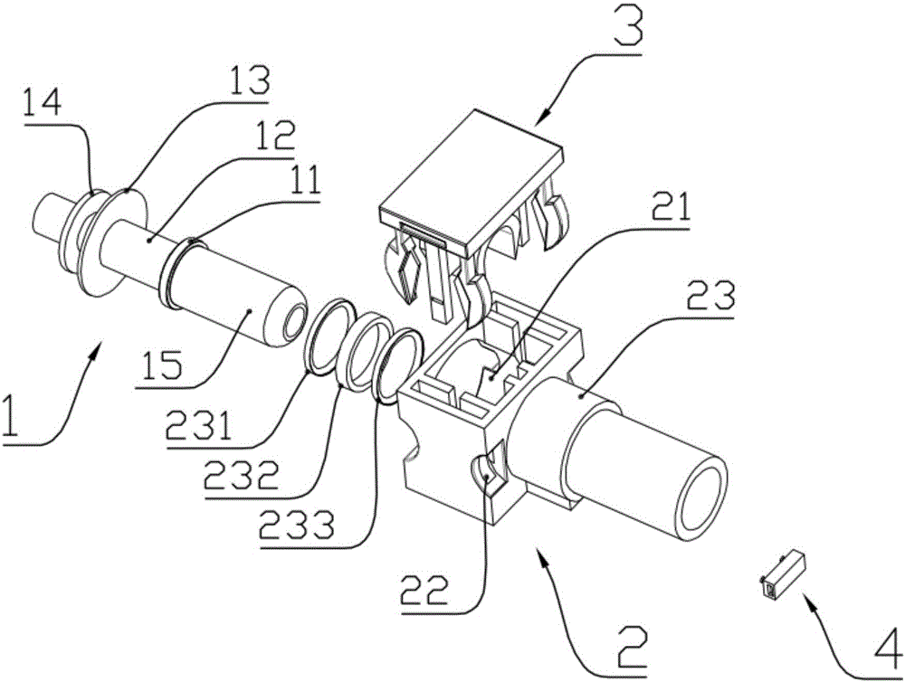 Connector applied to oil circuit transmission in motor vehicle