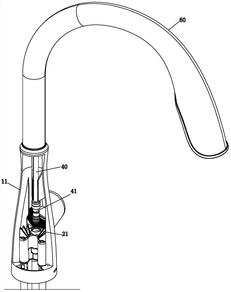 Water purification pipe mounting structure for removable faucet, and mounting method