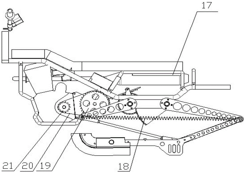 A load jumping device of a five-bar mechanism of a motorized shift gear