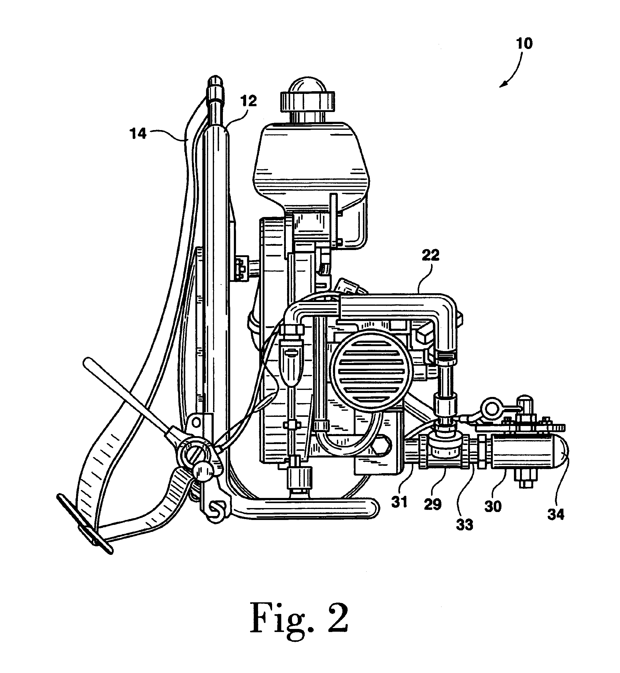 Air blower for extinguishing fires and method for extinguishing fires