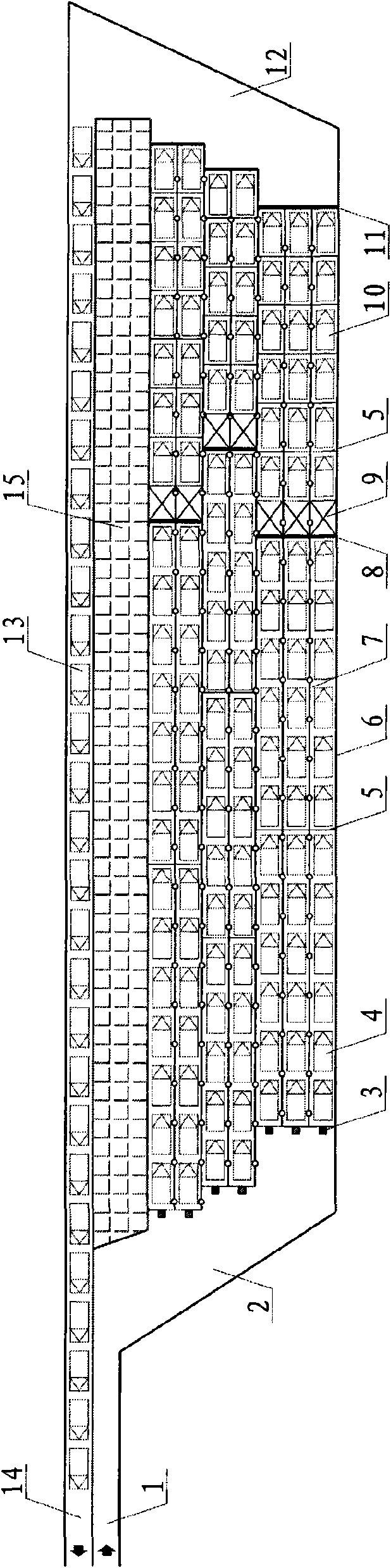 Taxi lining area setting controlling method