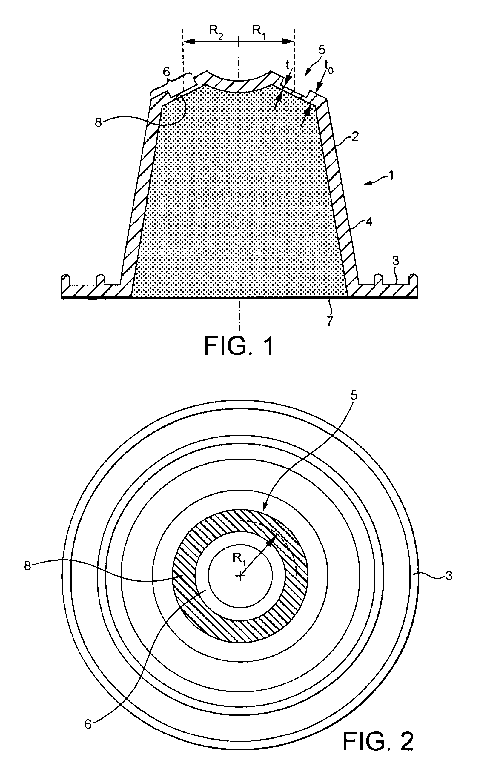 Capsule for the preparation of a coffee extract having a structure facilitating perforation for injection of water