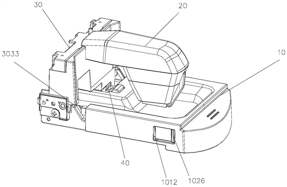 Clothes partial cleaning device and washing machine