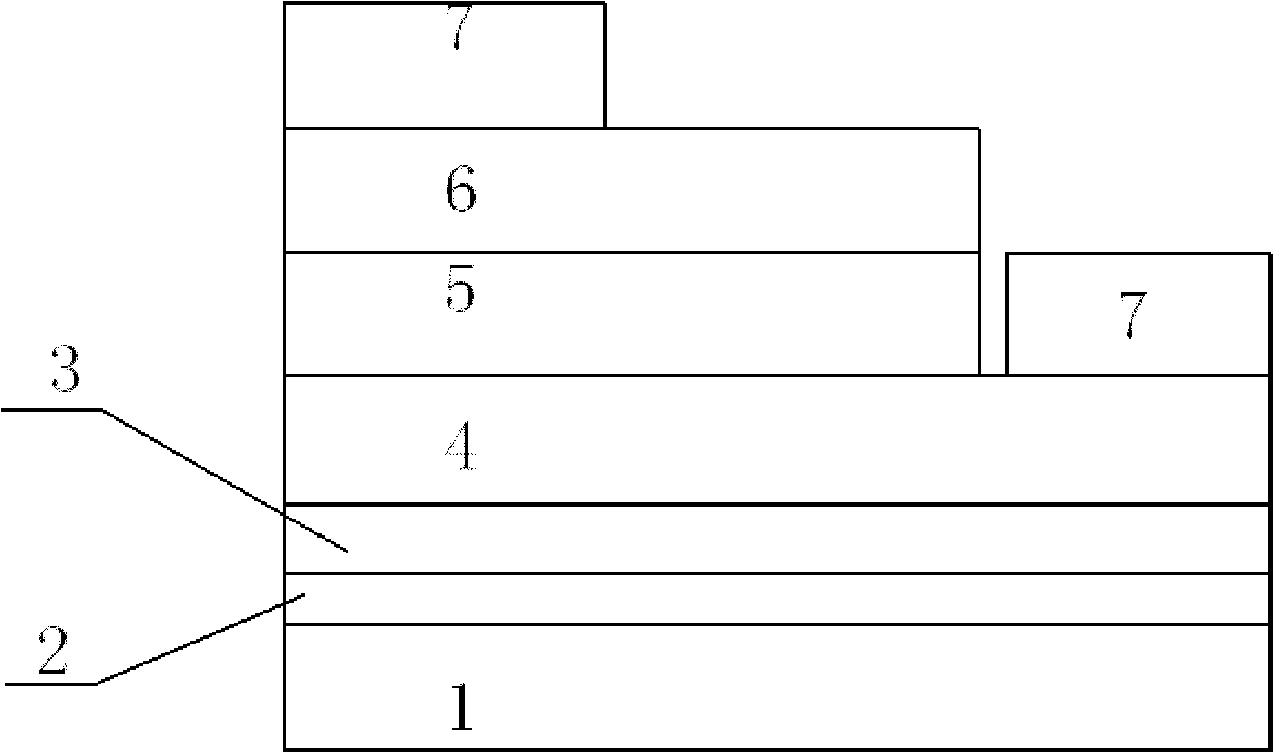 LED structure using AlGaInN quaternary material as quantum well and quantum barrier and manufacturing method thereof