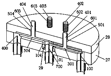 Dielectric constant measurement system and method based on multipath opening coaxial probe