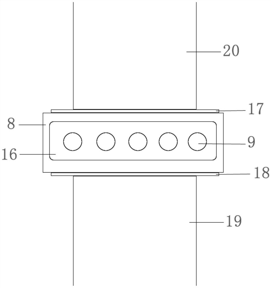 Non-intrusive corrosion on-line detection equipment for fluorine chemical device