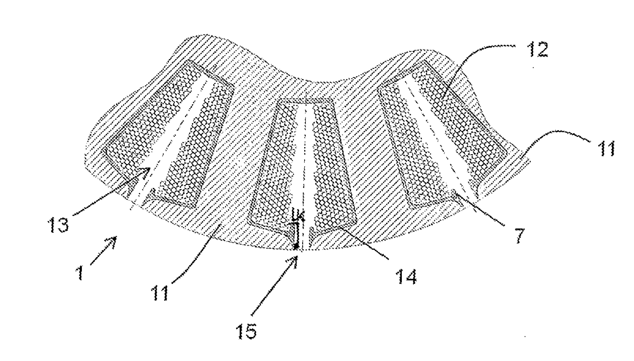 Stator having adapted tooth geometry