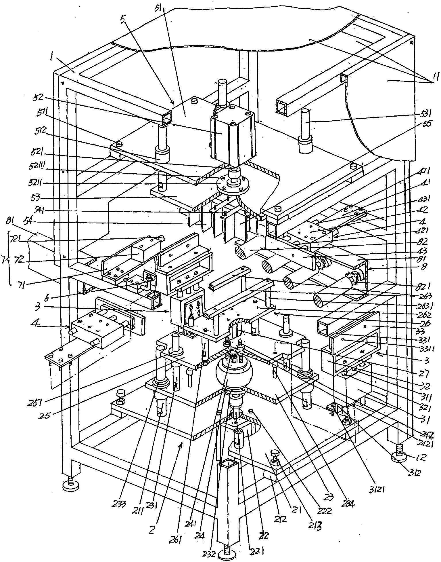 Saggar material mixing device