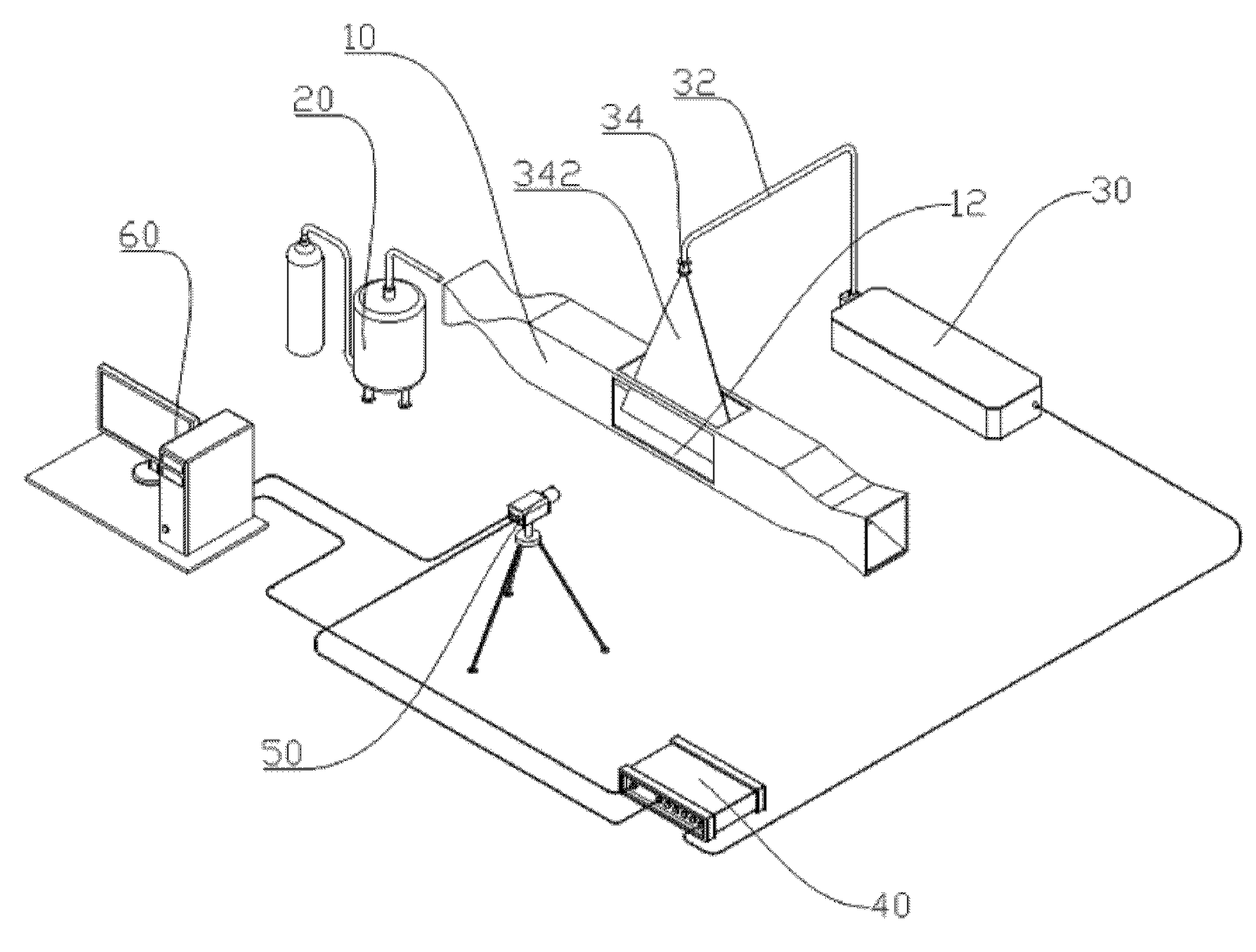 Full field measuring system and method of reynolds stress of compressible turbulent flow