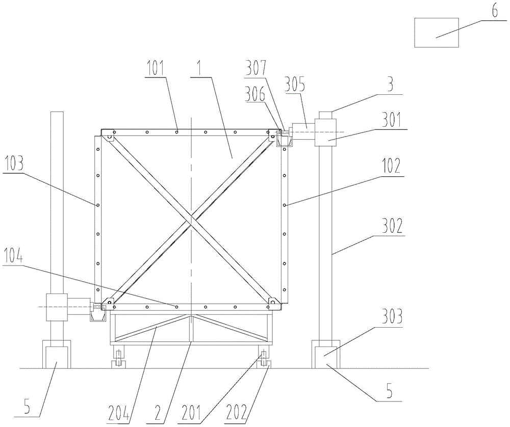 Torsion frame punching-riveting connecting device and punching-riveting forming structure of machining piece of torsion frame punching-riveting connecting device