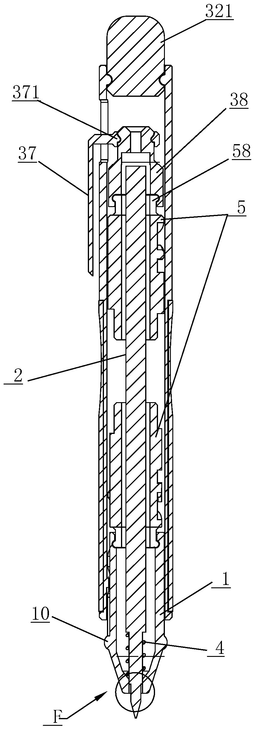 Bidirectional pressing telescopic pen