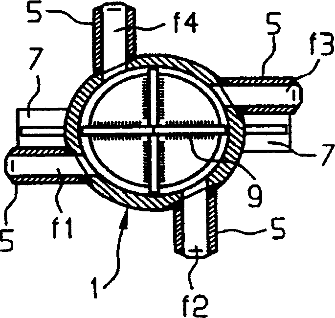 Separator for a water-steum separating device