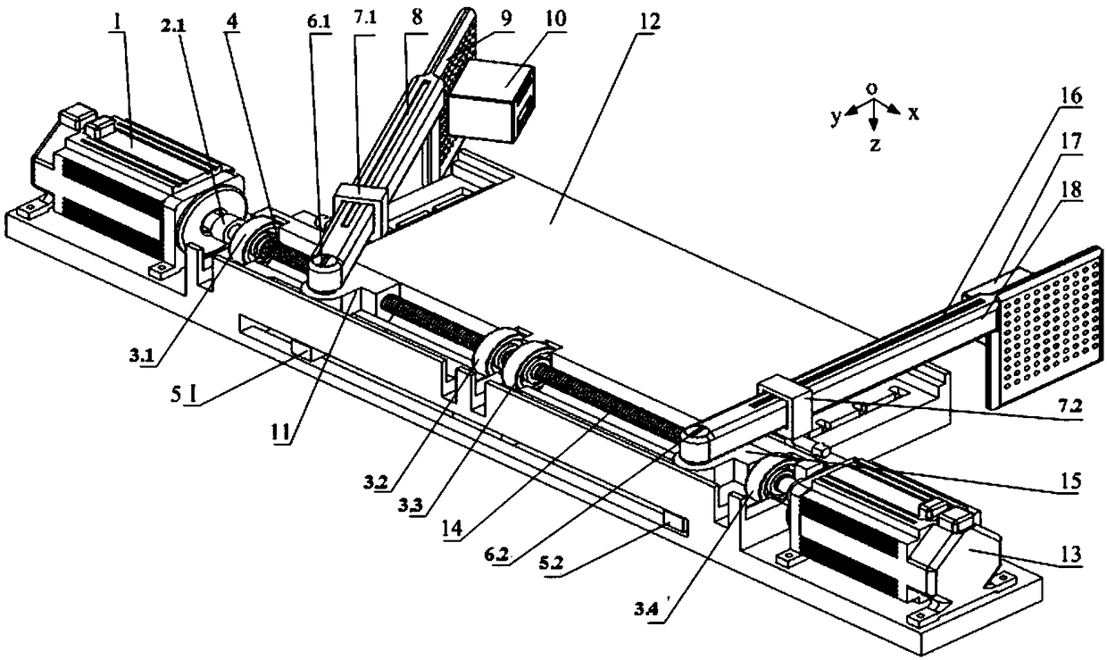 Adjusting device for installation angle of multiple probes and measuring and compensating methods