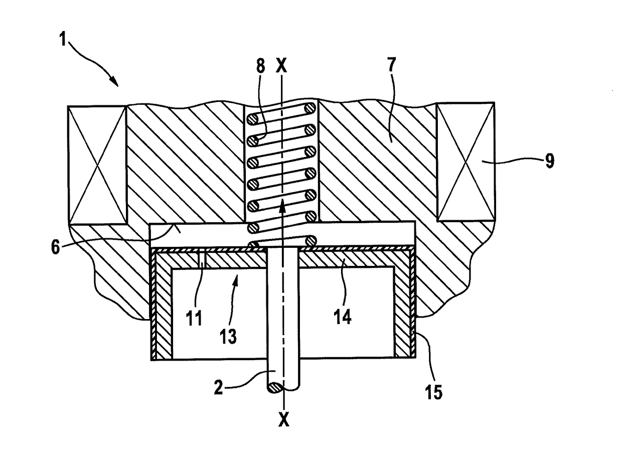 Valve for injecting fuel