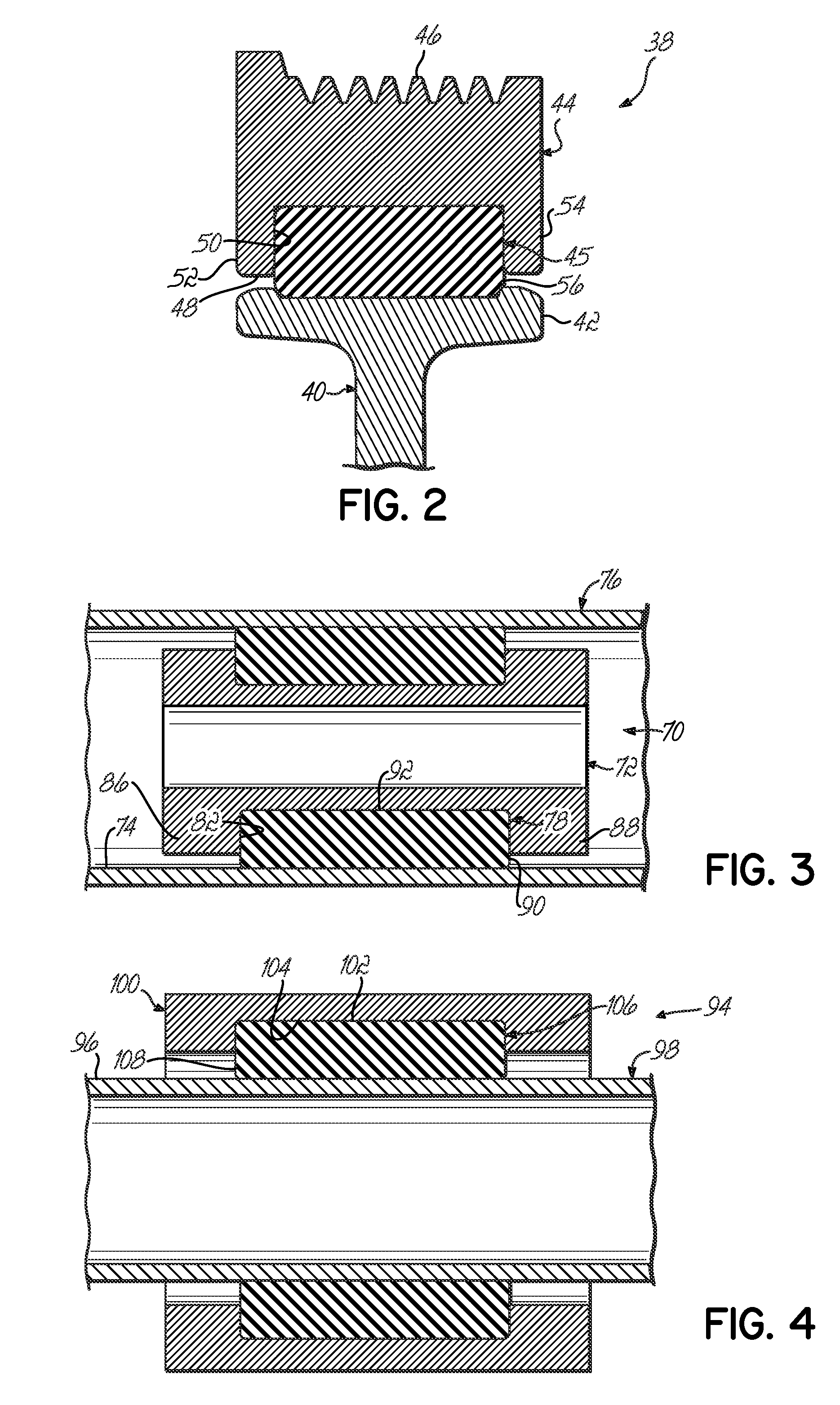 Recessed belt damper