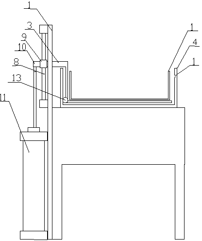 Frame type ultrasonic cleaning device