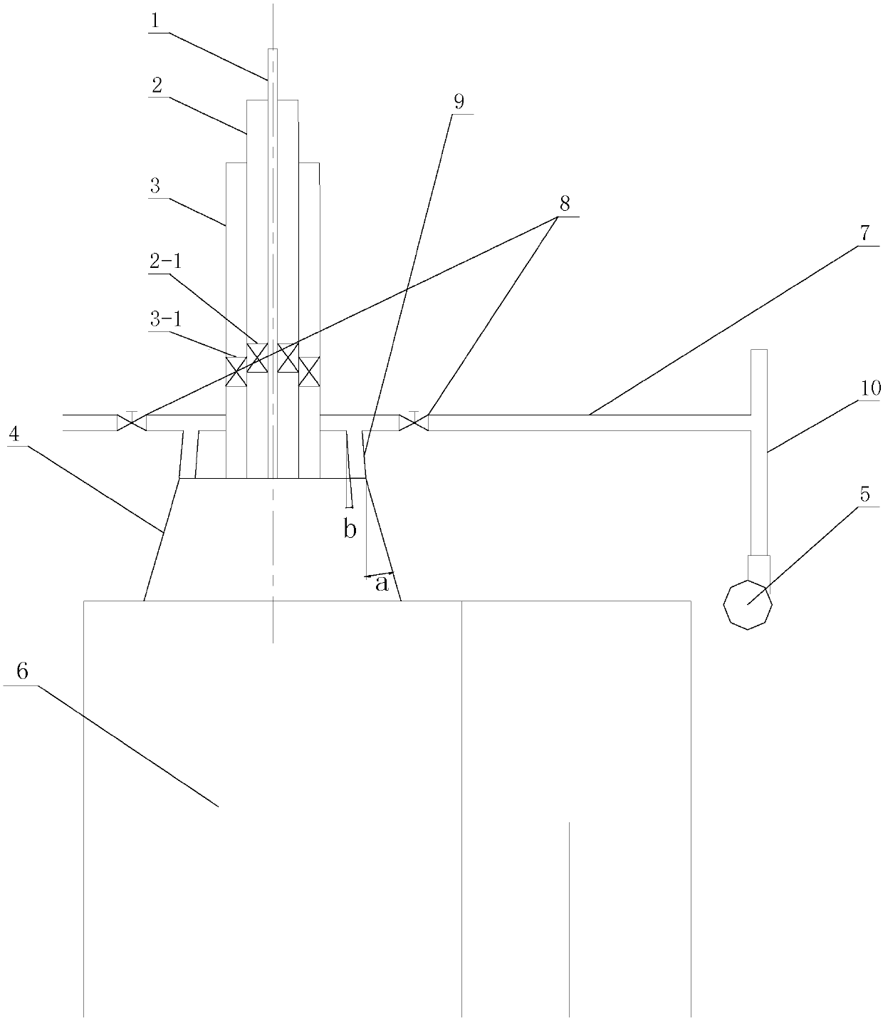 Anti-slagging swirling flow pulverized coal combustion device suitable for industrial pulverized coal boiler