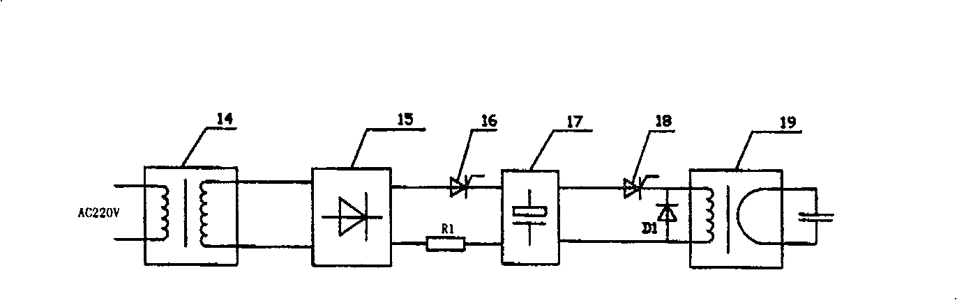 Controller of capacitor energy storing apparatus and its control