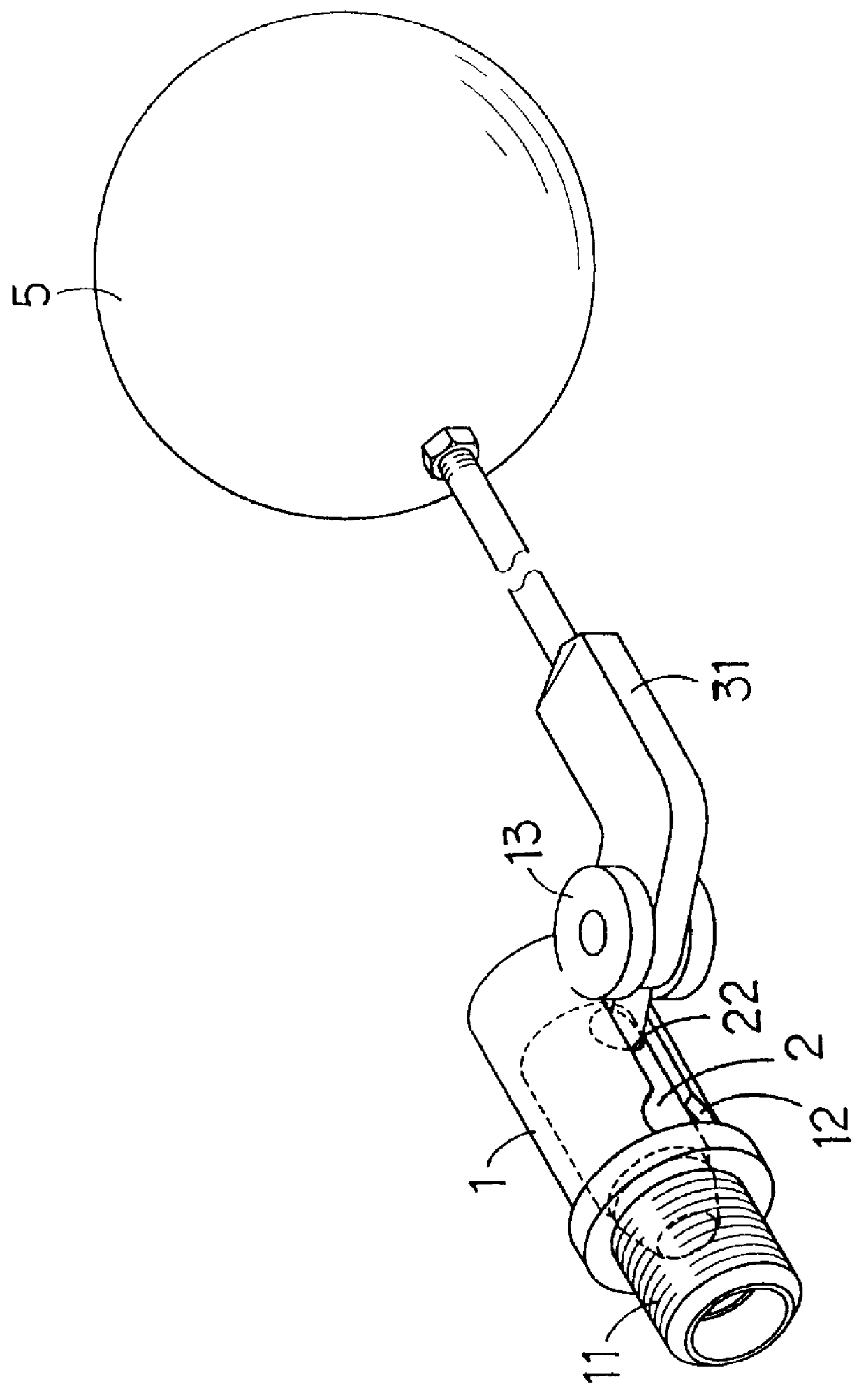 Structure of a floating-ball valve