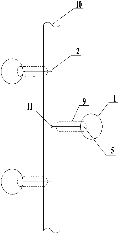 Ammonia spraying grille device for realizing automatic regulation, simultaneously reinforcing mixing and preventing blockage and ammonia spraying method thereof