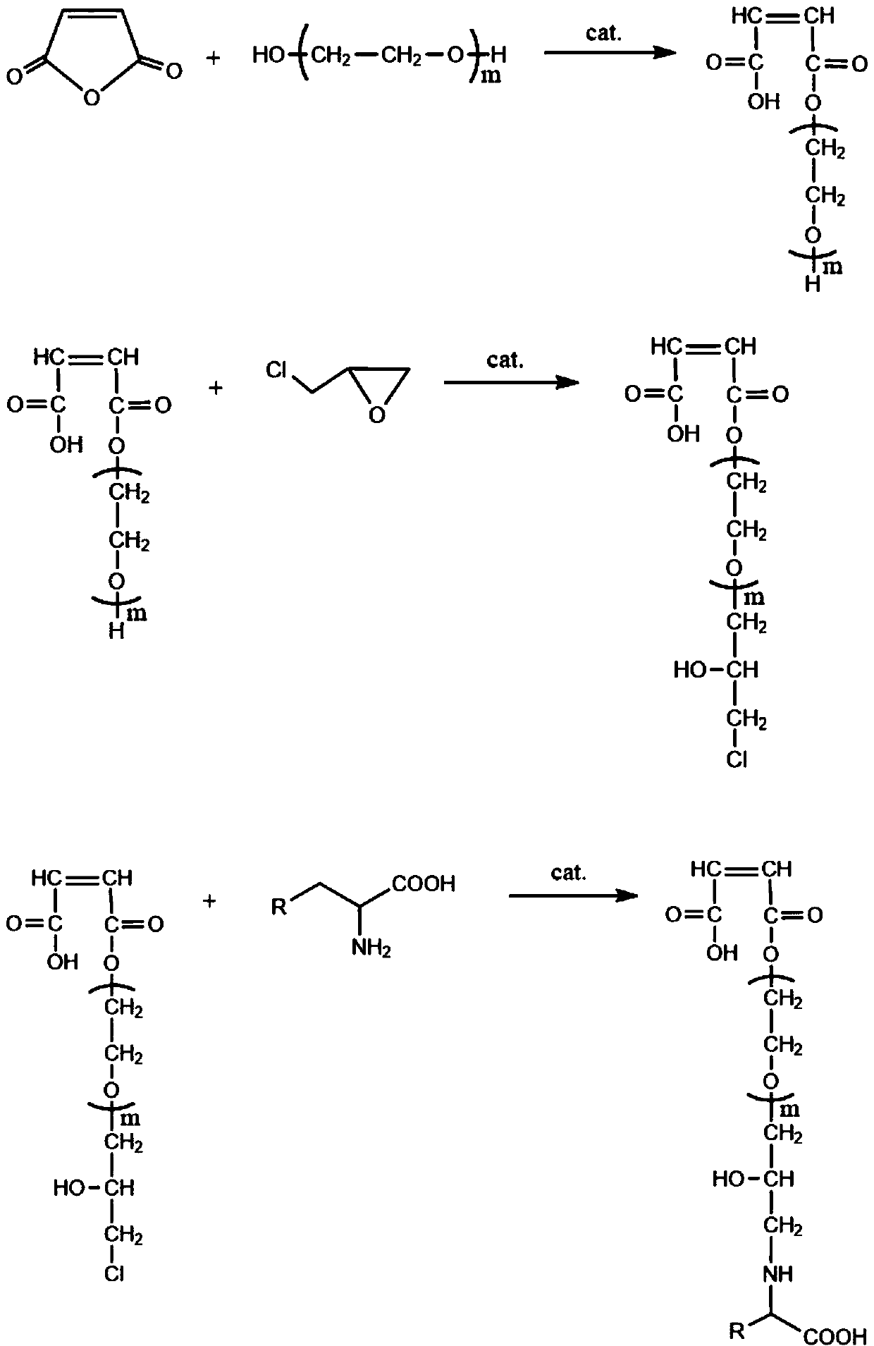 Amino acid-modified mud-resistant polycarboxylic acid water reducing agent and preparation method thereof