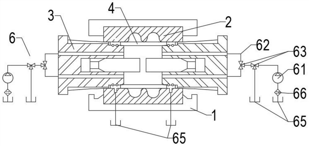 Internal-pressure automatic forming device and method for large-diameter cylindrical part