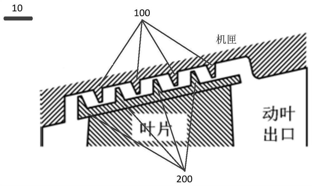 Turbine and turbine blade tip clearance sealing structure