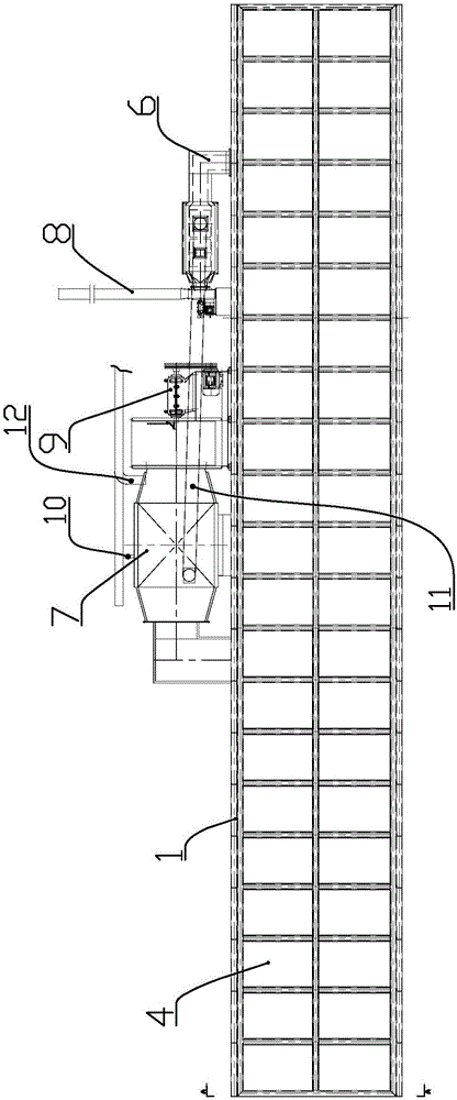 Hot air drying kiln for non-dismantling heat insulation formworks