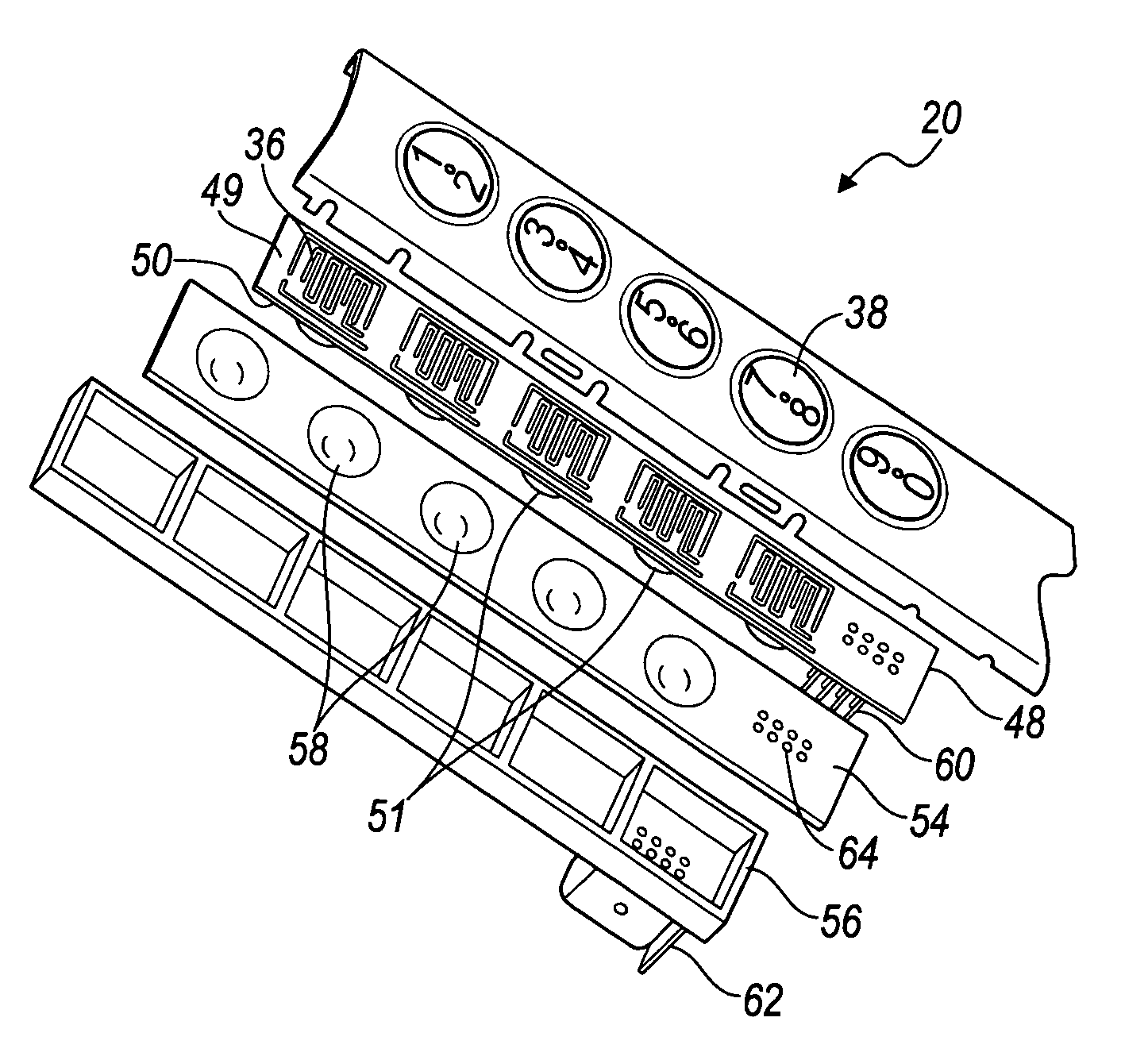 Illuminated keyless entry control device