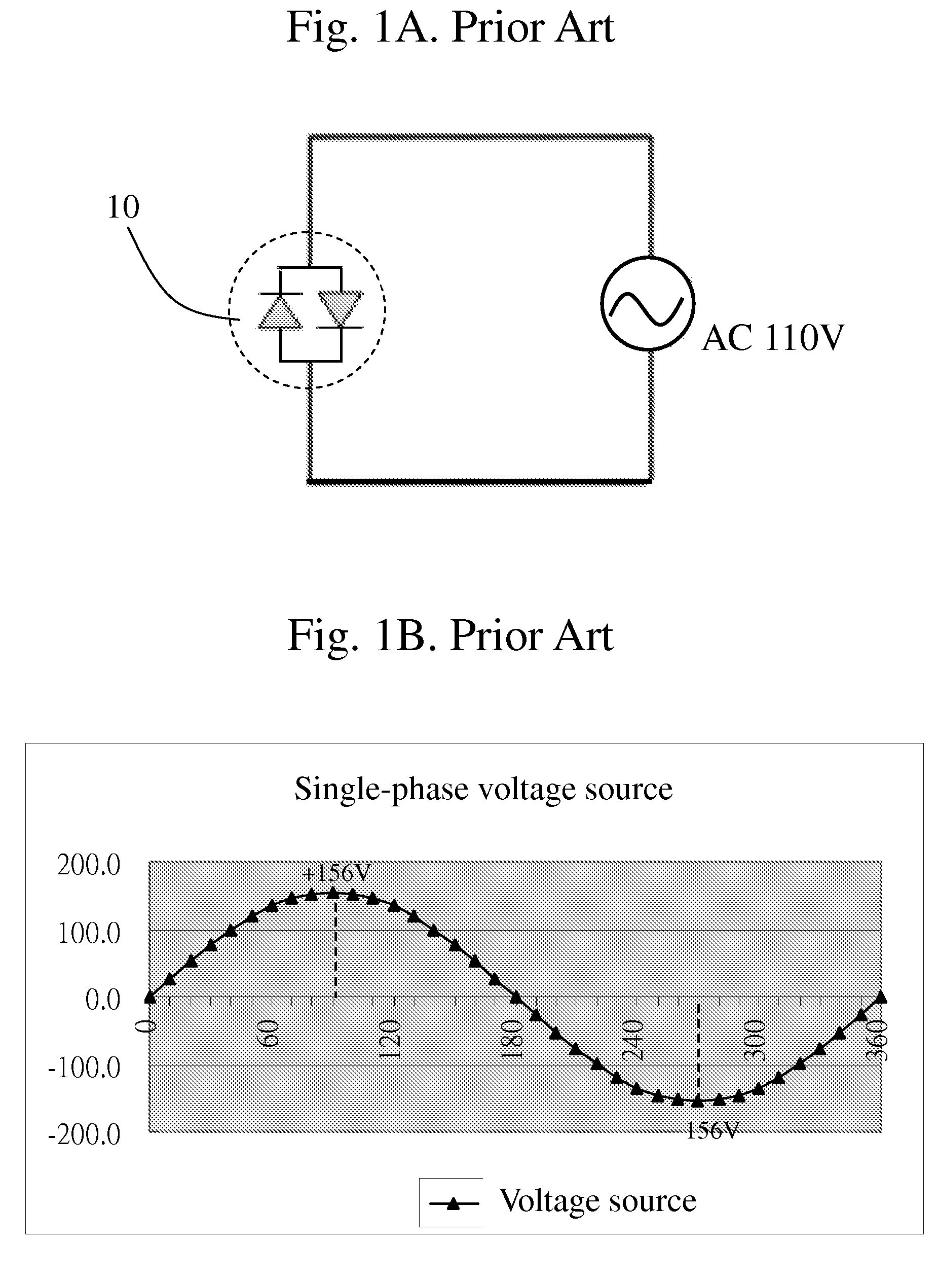 Multiphase voltage sources driven AC—LED