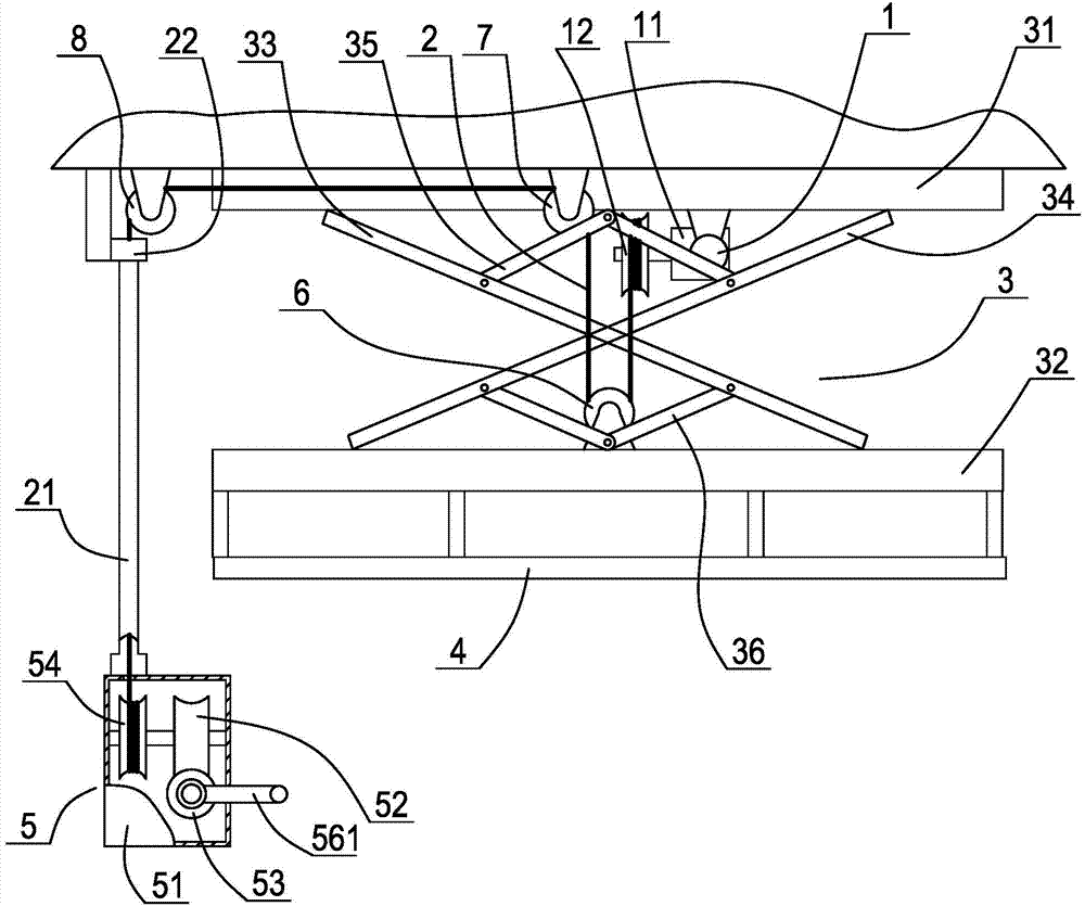 Lifting drying rack