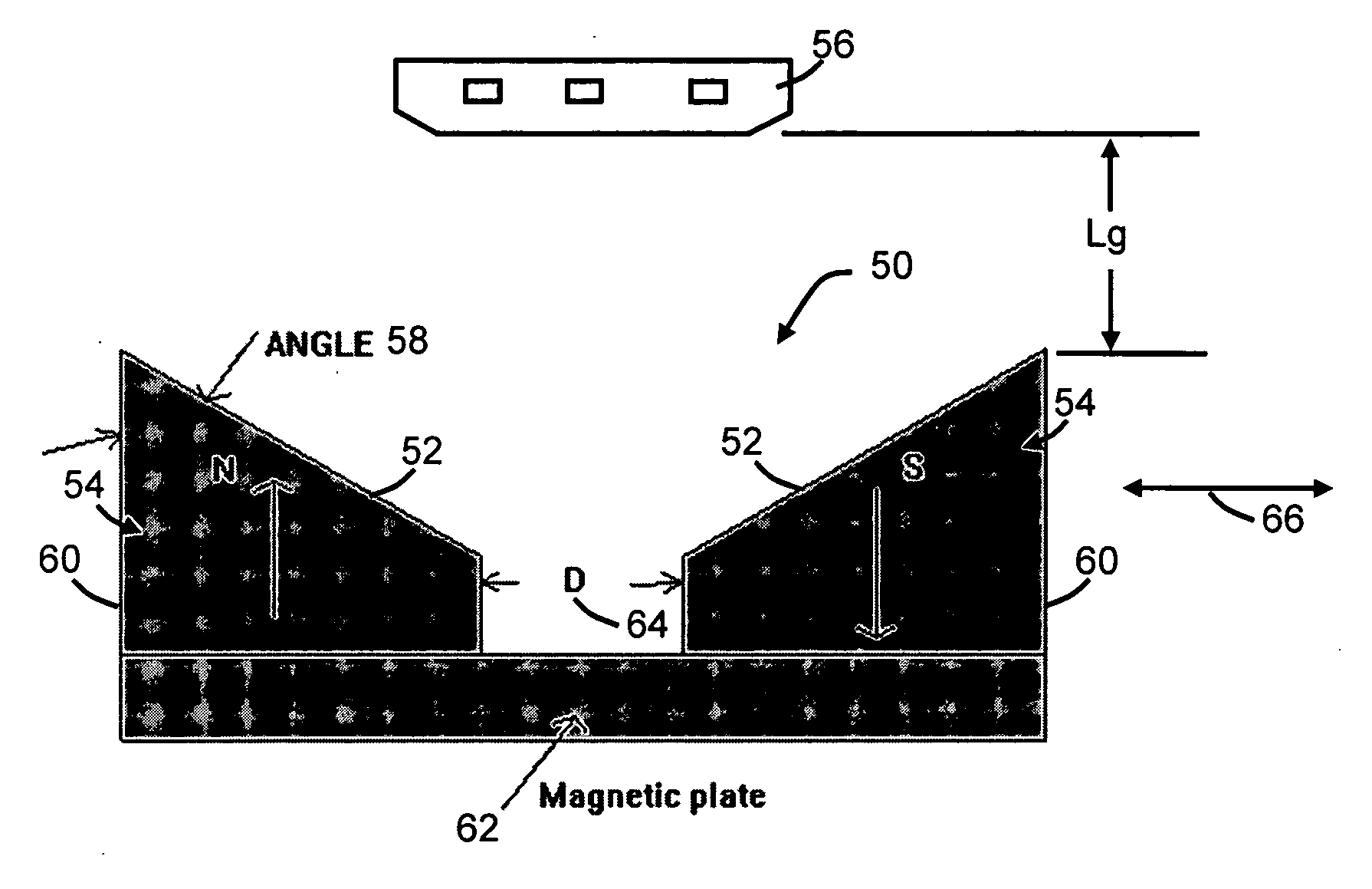 Position sensor utilizing a linear hall-effect sensor