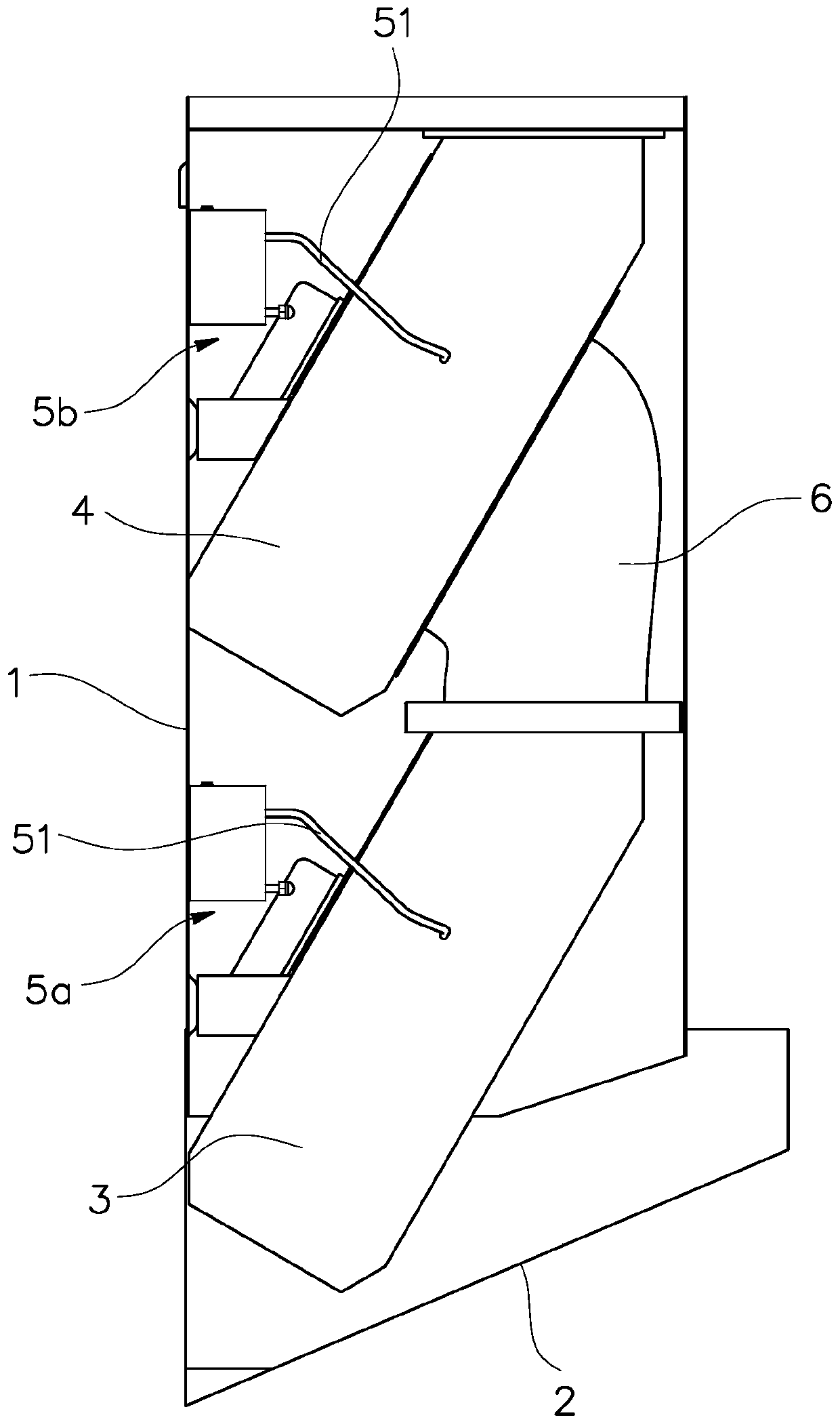 Series-connection dual-fan type range hood and flow control method thereof