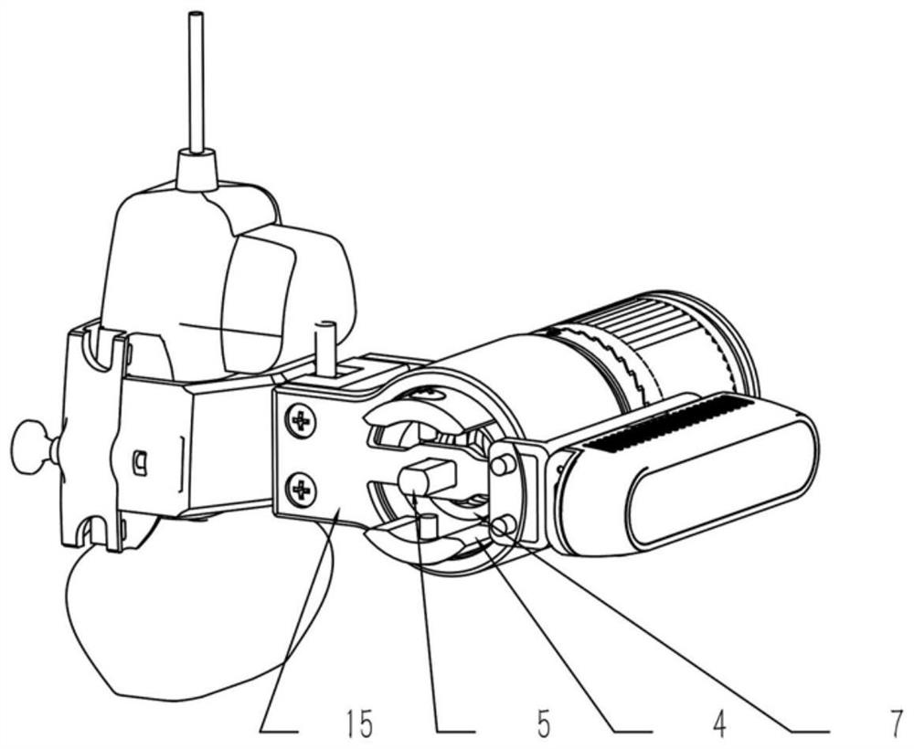 A medical ultrasonic scanning device with adjustable pressure based on a mechanical arm