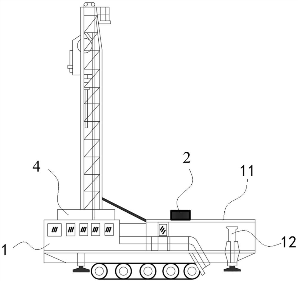 Leveling system based on laser distance measurement and method