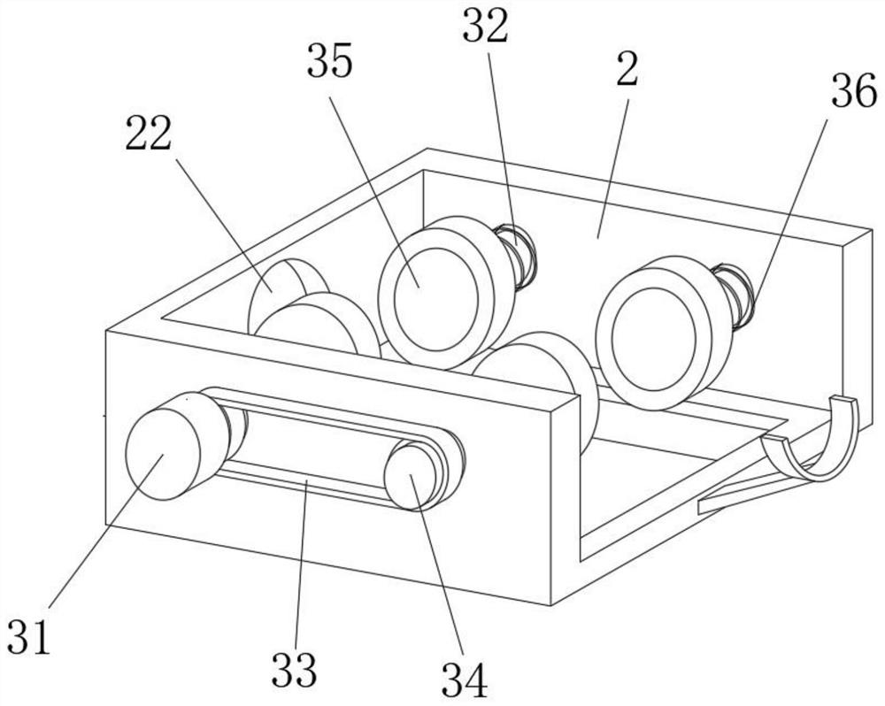 A kind of high-efficiency rust removal equipment for iron rods for hardware processing