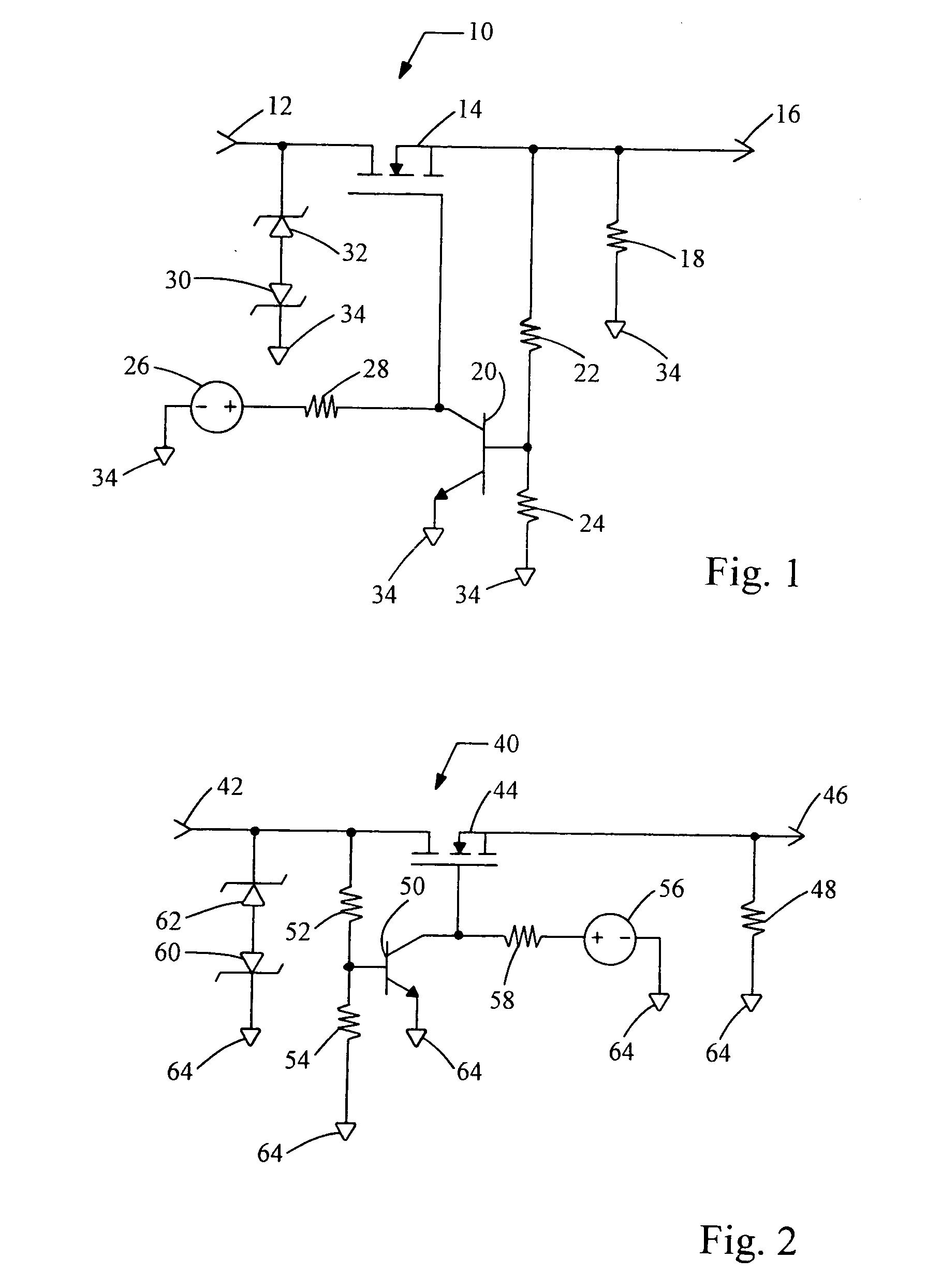 Video protection circuit providing short to battery protection while maintaining termination impedance