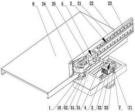 Sorting device of logistics automatic conveyor line