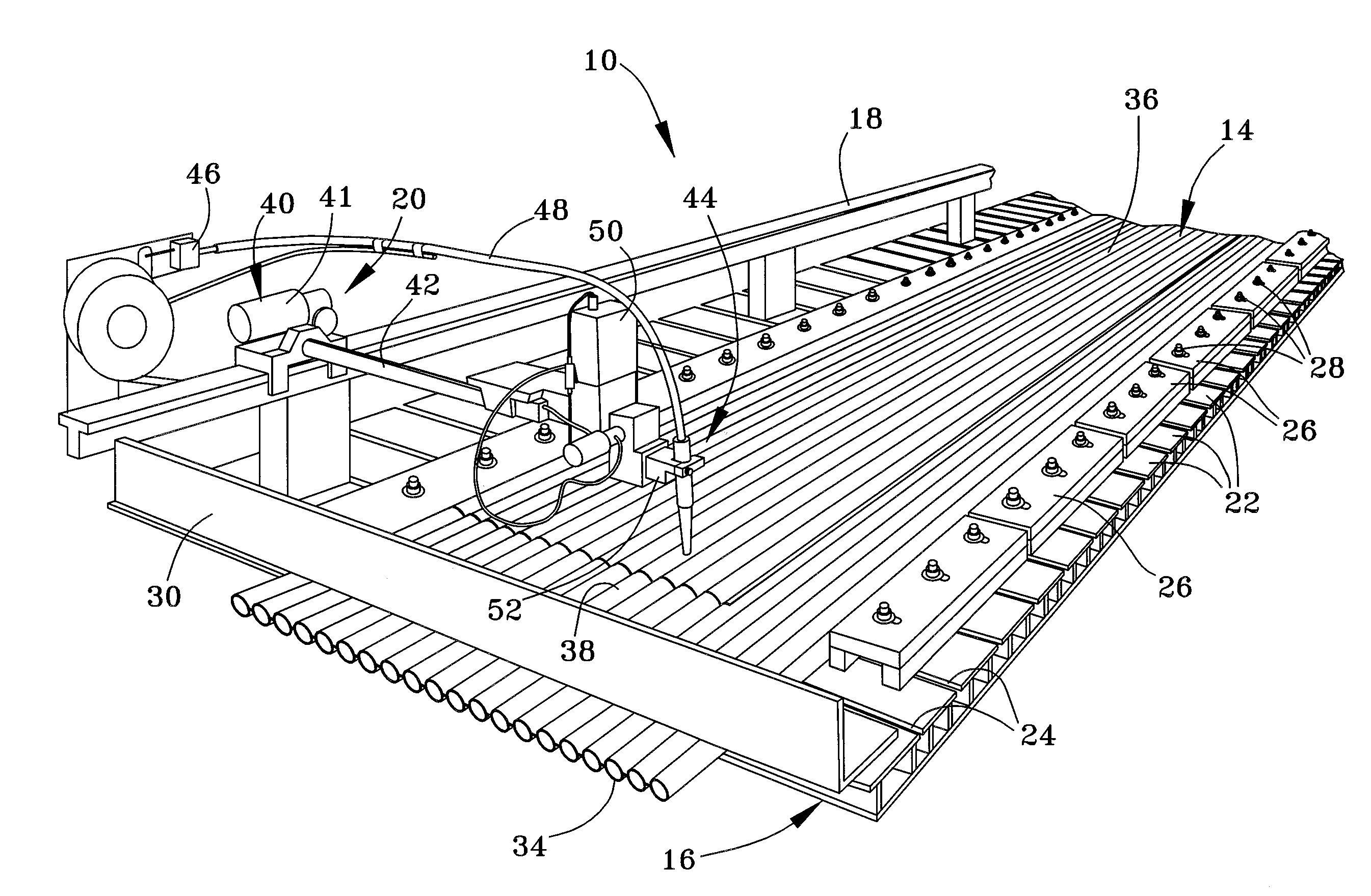 Process and apparatus for boiler tube panel welding and straightening