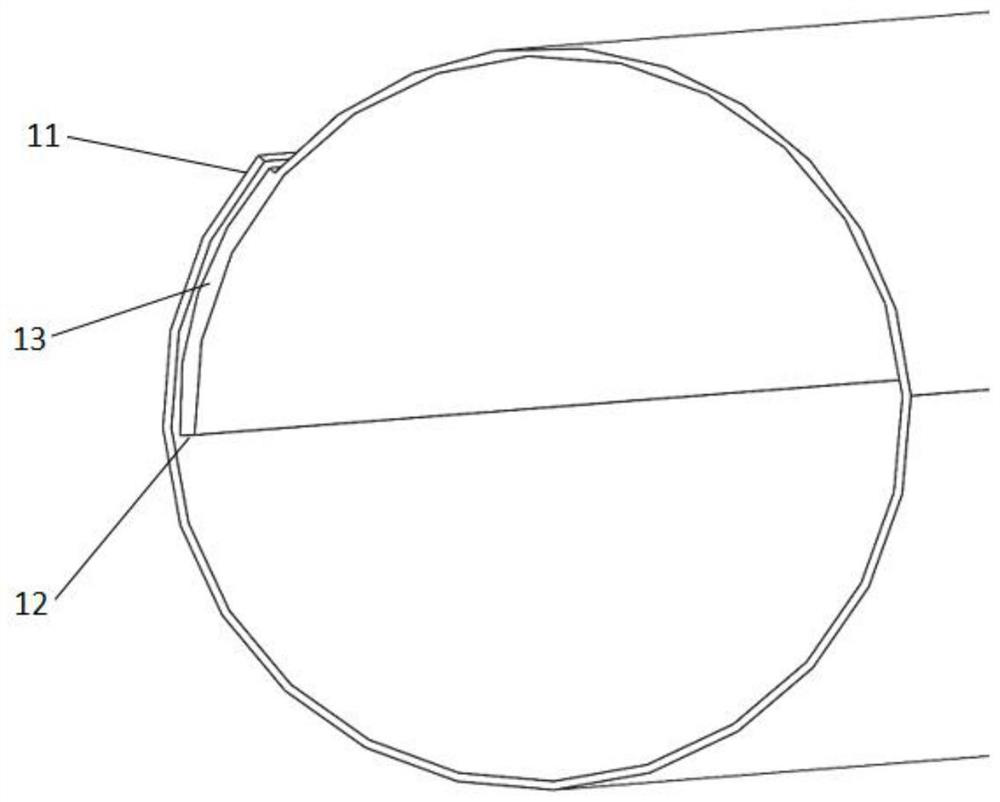 Flexible ureteroscope leading-in sheath with adjustable tube diameter and capable of displaying tube diameter