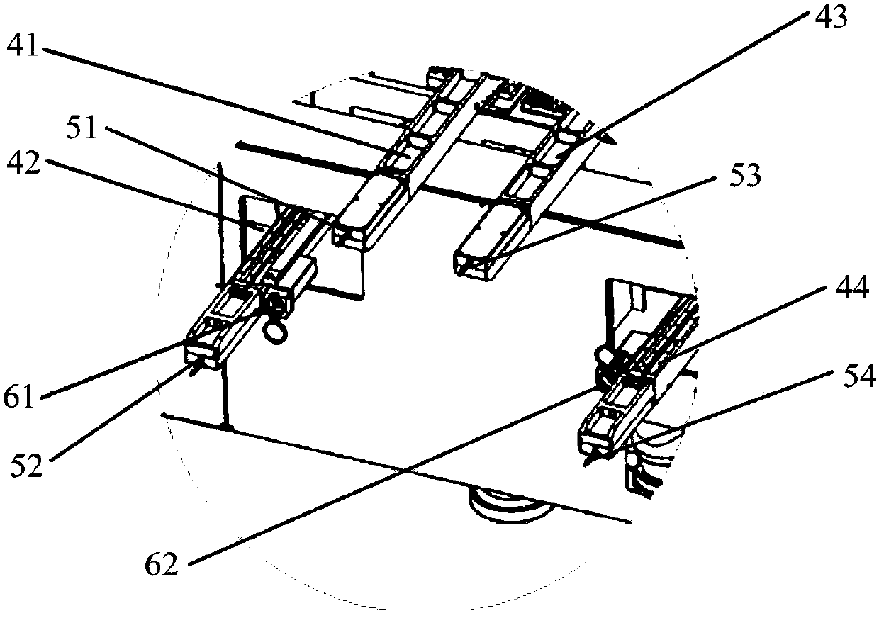 Vision measurement and calibration-based AGV automatic posture adjusting and positioning method