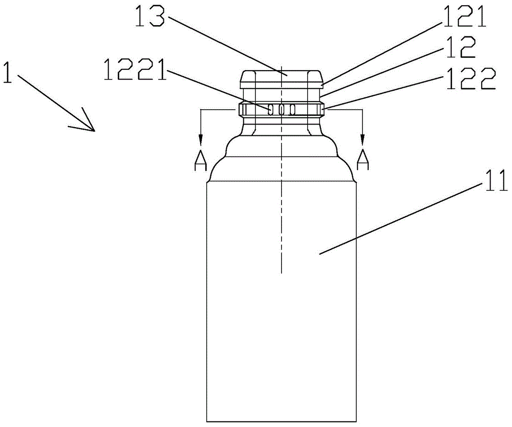 Fixing structure for bottle cap and bottle