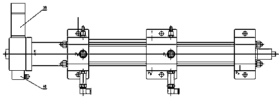 Integration series connection cylinder with adjustable stroke