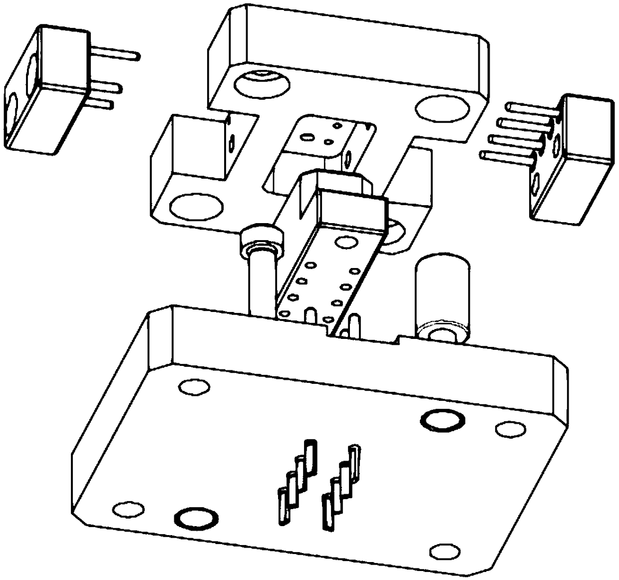 Device for detecting plastic cement PIN