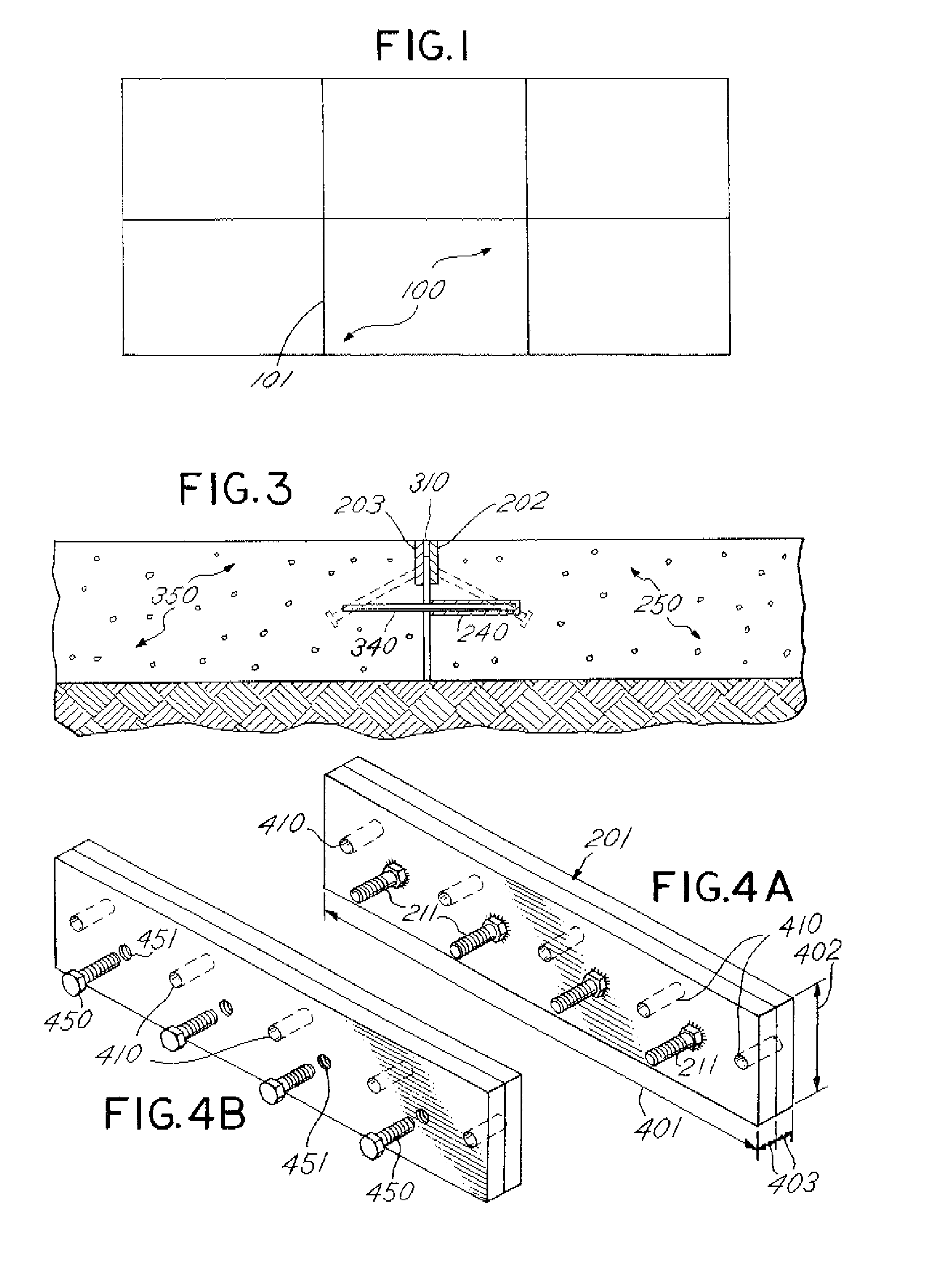 System of protecting the edges and construction joints of cast in place concrete slabs