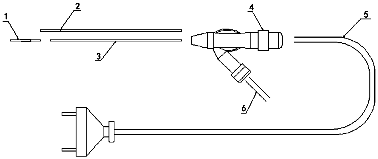 Radio frequency plasma knife electrode vaporization, thermal coagulation and incision operation anti-inflammatory device