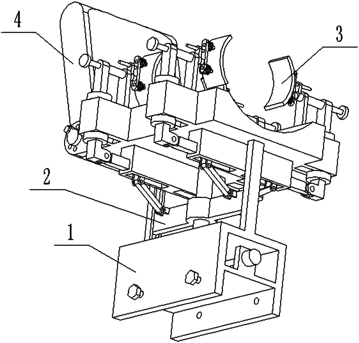 Clinical fixing apparatus for intensive care unit