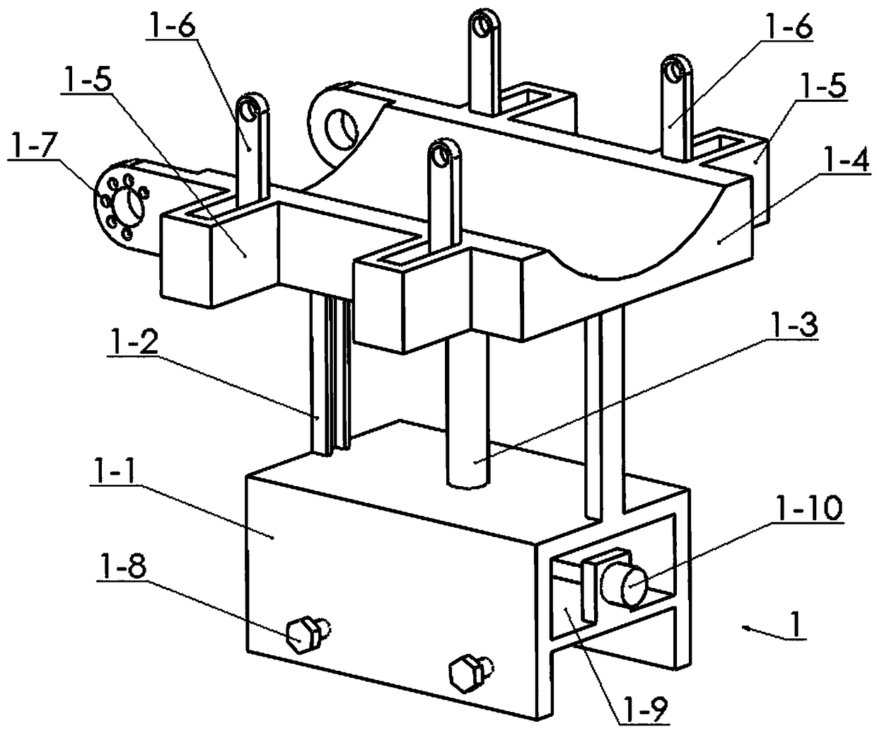 Clinical fixing apparatus for intensive care unit