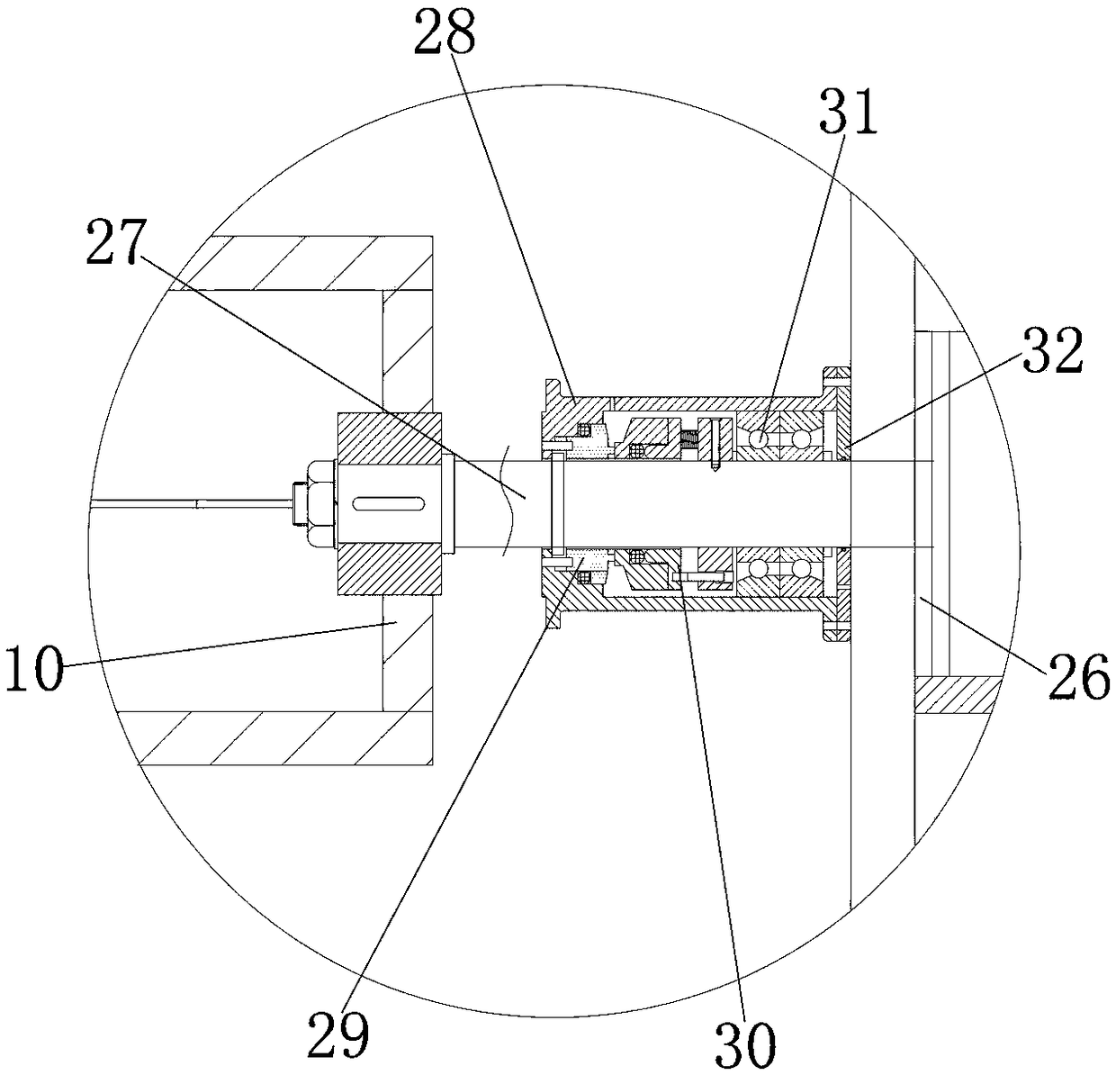 Centrifugal sedimentation type water purification method for large-size sewage treatment plant